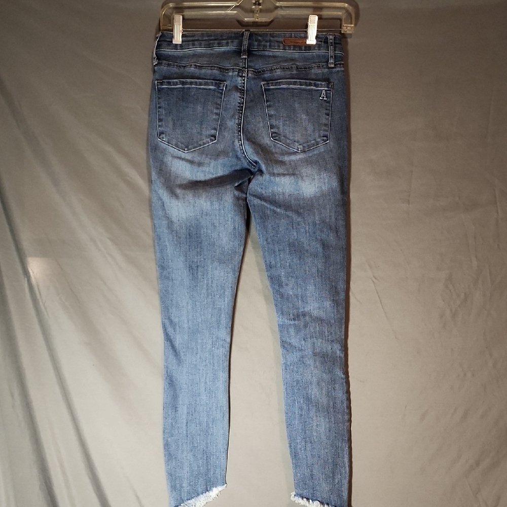 Articles Of Society Medium Blue Ripped Ankle Jeans - Picture 3 of 6